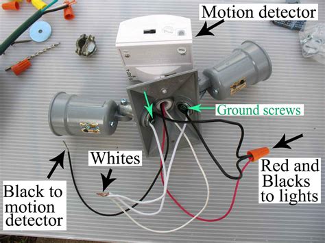 motion sensor light junction box|wiring motion sensors to existing lighting.